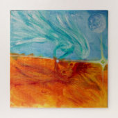 Vuur en water, goddelijke Masculine en feminine Legpuzzel (Horizontaal)