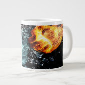 vuur en water grote koffiekop (Voorkant rechts)