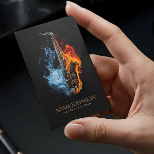 Vuur en Water Luxe Musicus Saxofoon           Visitekaartje