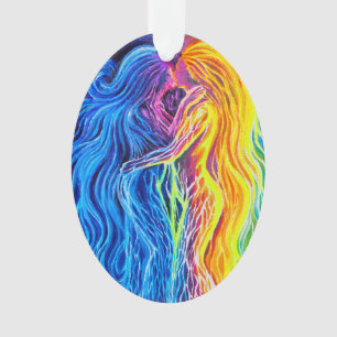 Vuur en water ornament