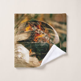 Vuur en water washandje