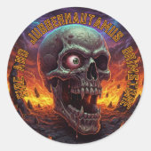 VUUR EN ZWAVEL STICKER (Voorkant)