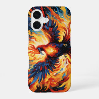 Vuur feniks mythisch iPhone 16 hoesje