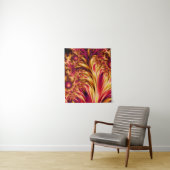Vuur Fractals Levendig Hypnotiserend Cool Trippy T Wandkleed (In situ)