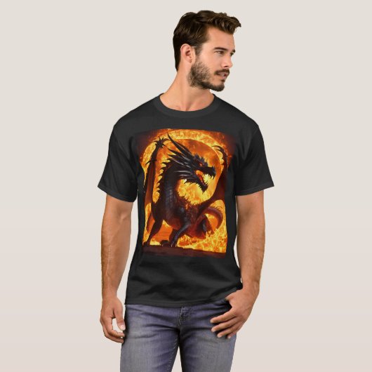 Vuur geboren: de erfenis van de draak t-shirt (Voorkant volledig)