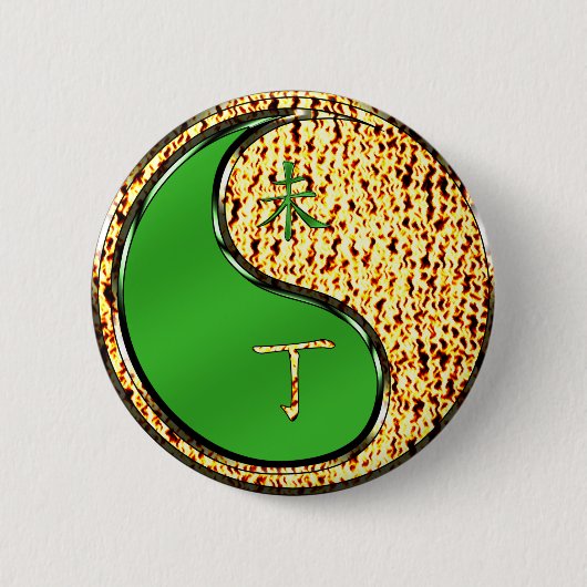 Vuur Geit Ronde Button 5,7 Cm (Voorkant)