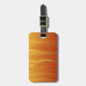Vuur - Gesimuleerde Vlammen Abstracte Kunst Bagagelabel (Voorkant verticaal)