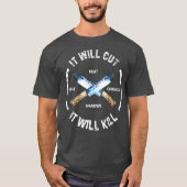 Vuur gesmeed Knife zwaard dat de Cool Cool Cft zal T-shirt (Voorkant)