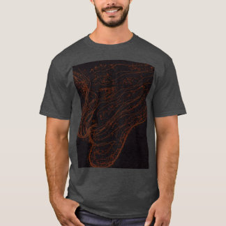 Vuur god Portret T-shirt