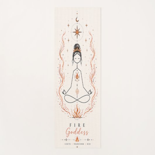Vuur Godin Boho Yoga Mat (Voorkant)
