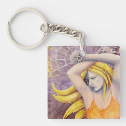 Vuur Godin Dansende Sleutelhanger (Voorkant)