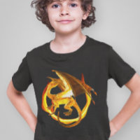 Vuur Goud Vlam Draak Magische Fantasie