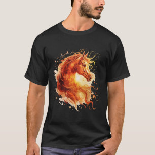 Vuur Gouden Paard van het Jaar Chinees Nieuwjaar 2 T-shirt