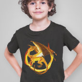 Vuur Gouden Vlam Draak Magische Fantasie T-shirt