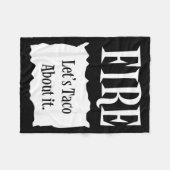 Vuur - Halloween Taco Kostuum Hete Packet Fleece Deken (Voorkant (Horizontaal))