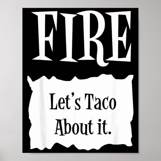 Vuur - Halloween Taco Kostuum Hete Packet Poster (Voorkant)
