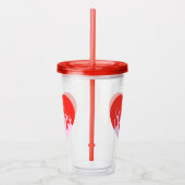 Vuur Hart Acryl Drinkbeker (Rechts)