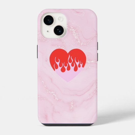 Vuur Hart iPhone Hoesje (Achterkant)