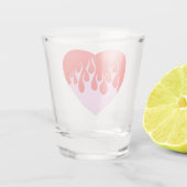 Vuur Hart Shot Glas (Achterkant)