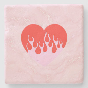 Vuur Hart Stenen Onderzetter