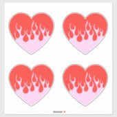 Vuur Hart Sticker (Vel)