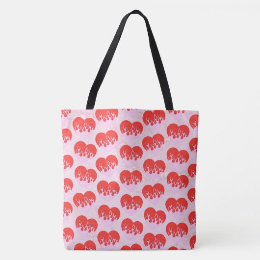 Vuur Hart Tote Bag (Voorkant)