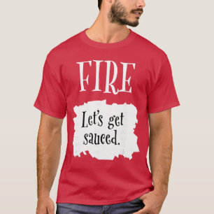 Vuur Heet Pakket Halloweenaco Laten we Sauced Kost T-shirt