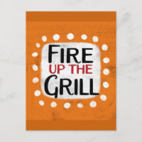Vuur het Grill Briefkaart