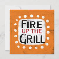 Vuur het Grill Wenskaart