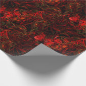 Vuur & Hete Kolen Verpakkend Document Cadeaupapier (Hoek)