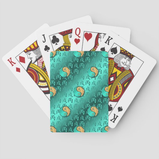 Vuur Hond Pokerkaarten (Achterkant)