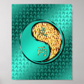 Vuur Hond Poster (Voorkant)