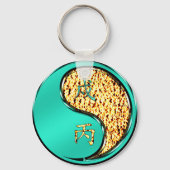 Vuur Hond Sleutelhanger (Achterkant)