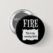 Vuur - Hot Packet Halloween Taco Kostuum 1 Ronde Button 5,7 Cm (Voorkant /achterkant)