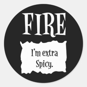 Vuur - Hot Packet Halloween Taco Kostuum Ronde Sticker