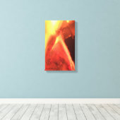 Vuur, Hout, Sintdruk - Premium Gewikkeld Canvas Afdruk (Insitu (Houten vloer))