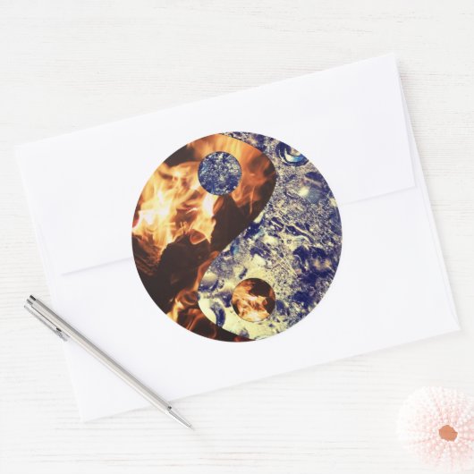 Vuur & Ice Yin Yang Stickers (Envelop)