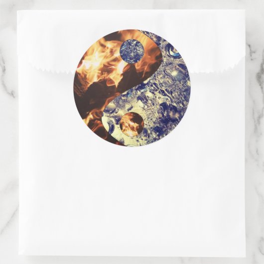 Vuur & Ice Yin Yang Stickers (Tas)