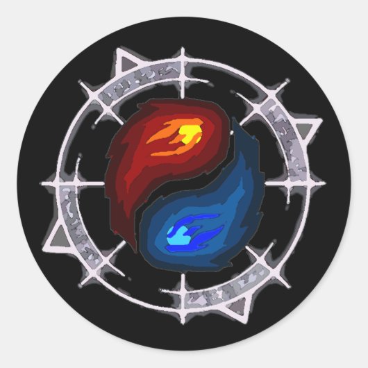 Vuur, IJs en Arcane! Sticker (Voorkant)