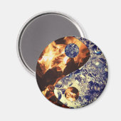 Vuur & Ijs Yin Yang Magnet (Voorkant / Achterkant)
