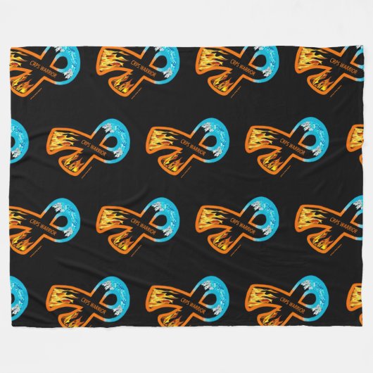 Vuur & Ijslint...CRPS Warrior Fleece Deken (Voorkant (Horizontaal))