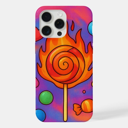 Vuur Ijslolly iPhone Hoesje (Achterkant)