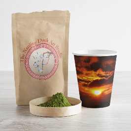 Vuur in Cups op Sky Paper Papieren Bekers