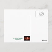 Vuur in de haard briefkaart (Achterkant)