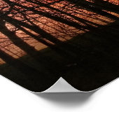 "Vuur in de hemel" Zonneset Poster (Hoek)