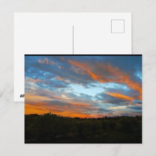 Vuur in de lucht briefkaart (Voorkant / Achterkant)