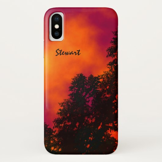 Vuur in de lucht Gepersonaliseerd Case-Mate iPhone Case (Achterkant)