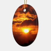 Vuur in de lucht keramisch ornament (Links)