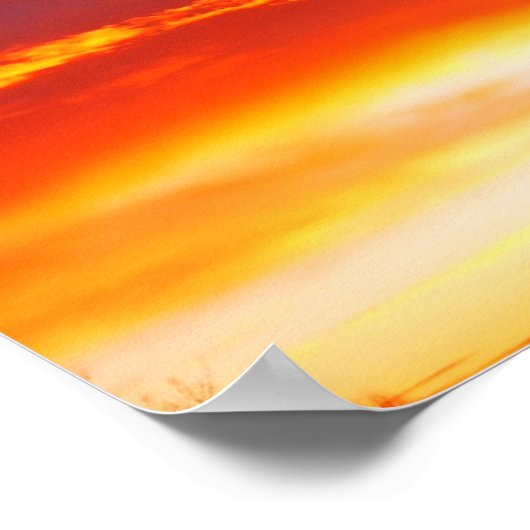 Vuur in de lucht poster (Hoek)