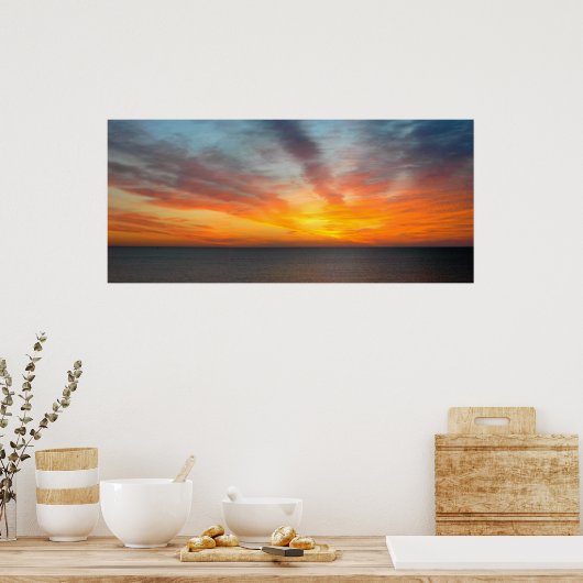 Vuur in de lucht poster (Keuken)